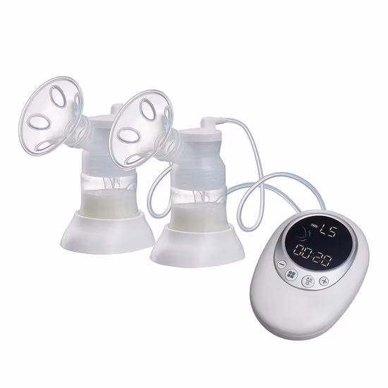 電動搾乳器 ダブル 3モード & 9段階調節 ボトル付き BPAフリー 搾乳器 LEDディスプレイ付き