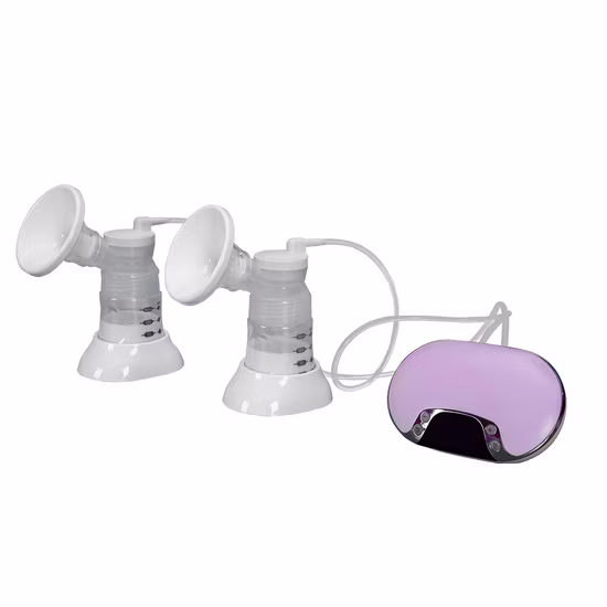 ポータブルブラ不要電動搾乳器 ダブルポンプ ハンズフリー メモリ機能付き